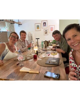 I don’t ordinarily share food on Insta, but dinner at @atablechezanou was no ordinary meal. Look how happy we were! Six extraordinary courses, each unique to this particular evening, and Anou came out personally to explain each one. Totally chill atmosphere, but this was dining as performance art. #vegan #veganrestaurant #genevarestaurant #vegangeneva #bestrestaurant